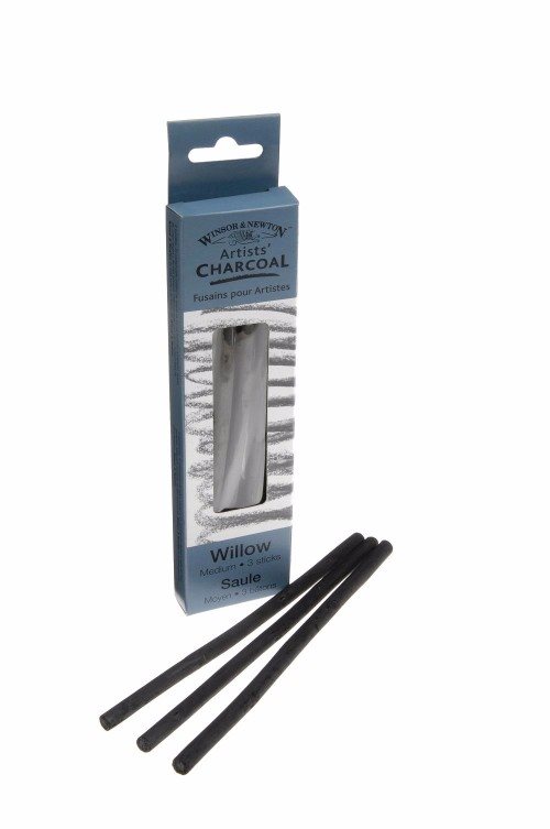 Ritkol Winsor & Newton Willow charcoal medium 3p