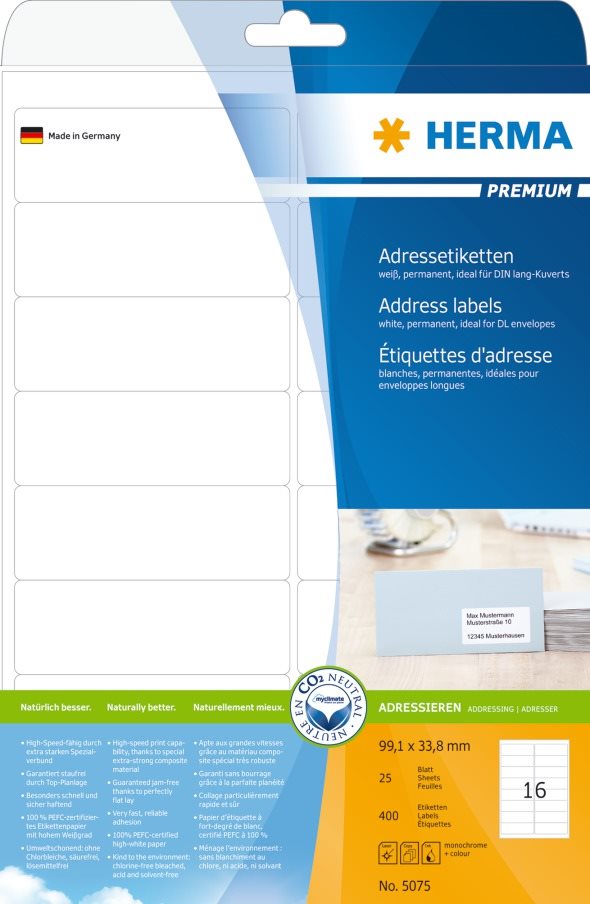 Herma etikett Premium 99,1x33,8 (400)