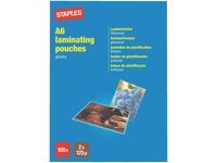 Laminat STAPLES A6 klar 125 mic 100/FP