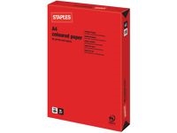 Kop.ppr STAPLES A4 80g Röd 500/FP