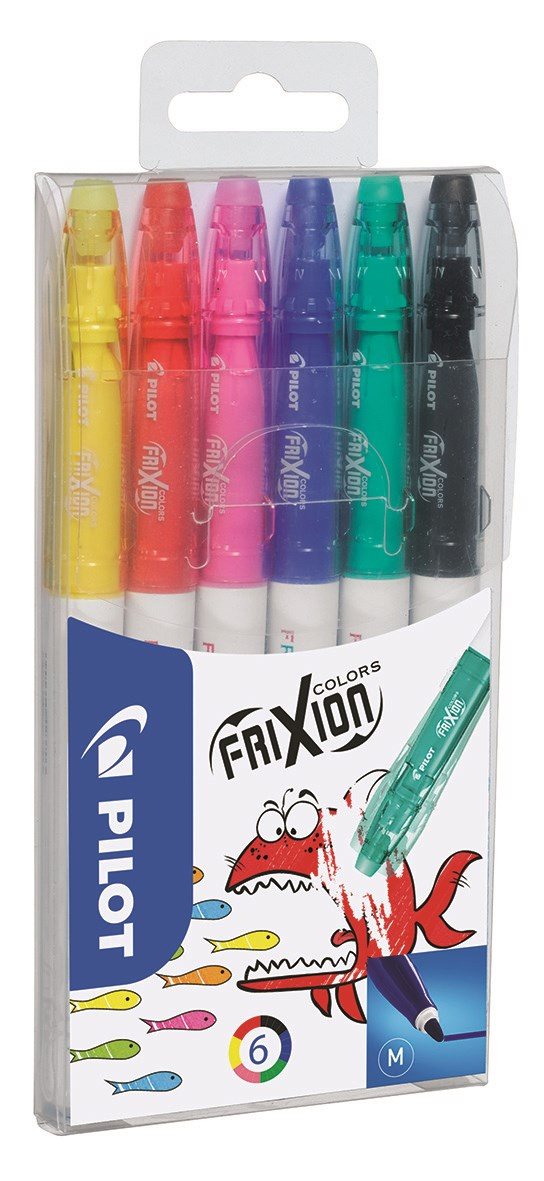 Fiberpenna PILOT Frixion Color 6-pack