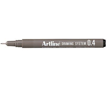 Fineliner Artline Drawing System 0.4 svart