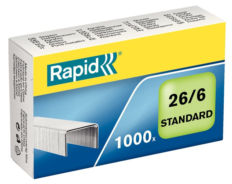 Häftklammer RAPID 26/6 standard 1000/FP