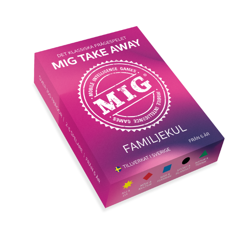 MIG-Mini spel med över 250 frågor för hela familjen från 6 år
