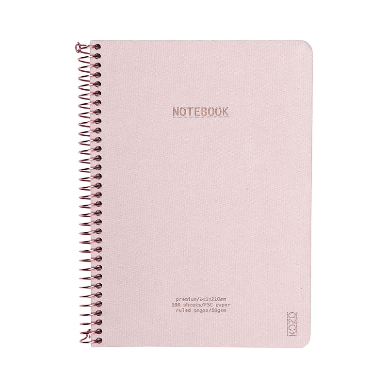 Anteckningsbok KOZO A5 Premium Dusty Pink