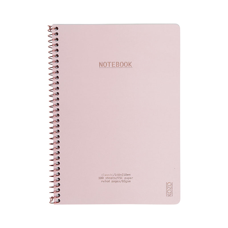 KOZO Notebook A5 Class, Dusty Pink