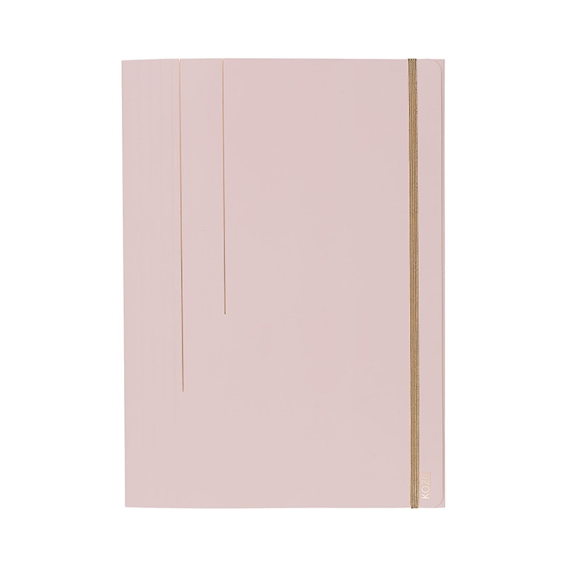 KOZO 3 Flap Folder A4, D.Pink