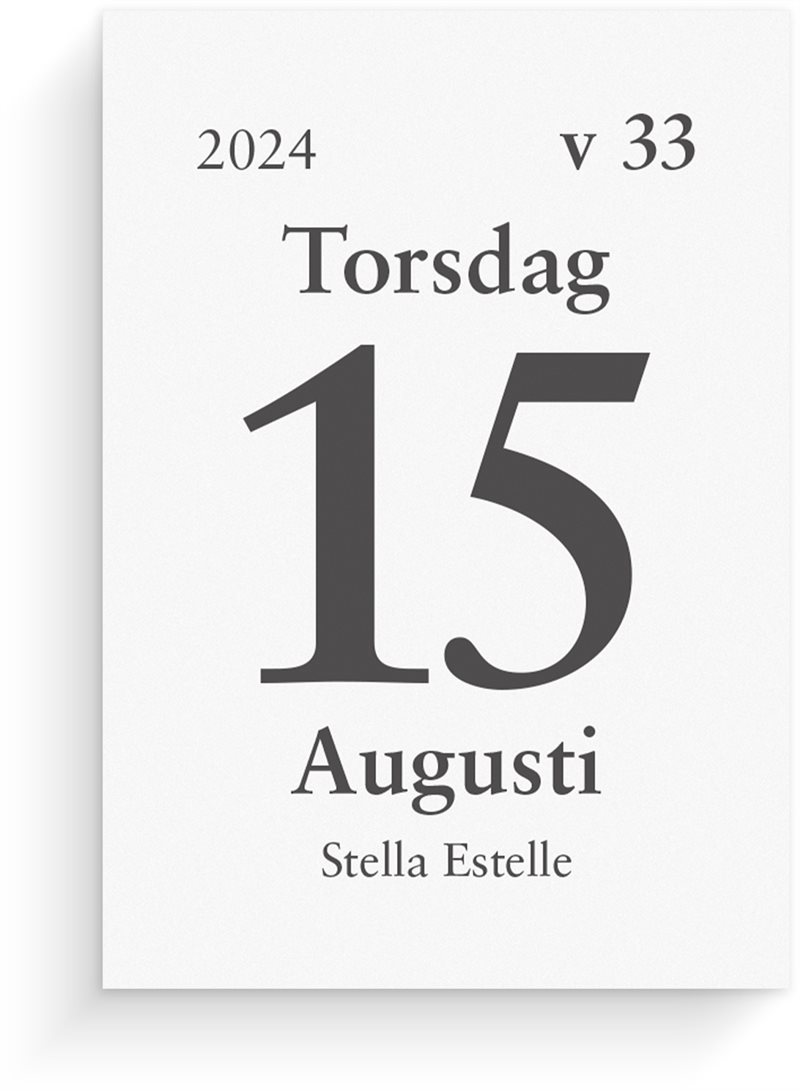 Kalender 2024 Dagblock 44x63 mm