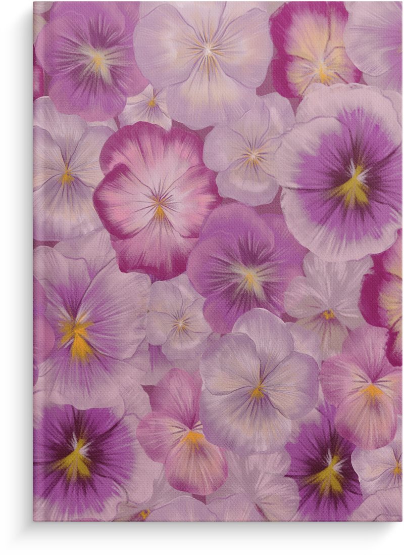 Anteckningsbok - Notebook - lined A5 Garden Dreams Violets