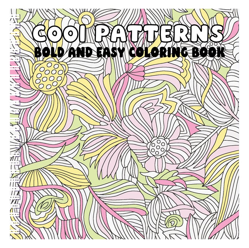 Cool Patterns Bold and Easy Coloring Book
