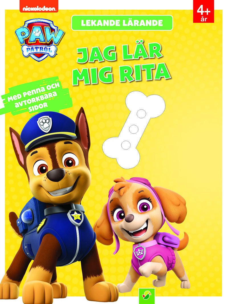 Paw Patrol : Jag lär mig rita, med penna och avtorkbara sidor