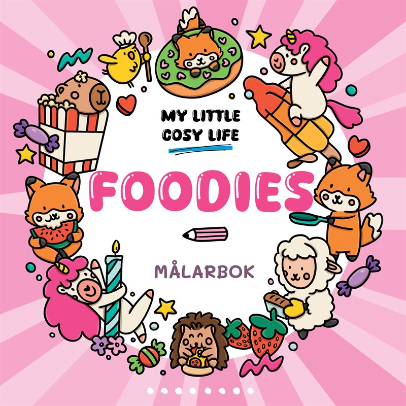 Foodies. En Cozy Coloring målarbok från My Little Cosy Life