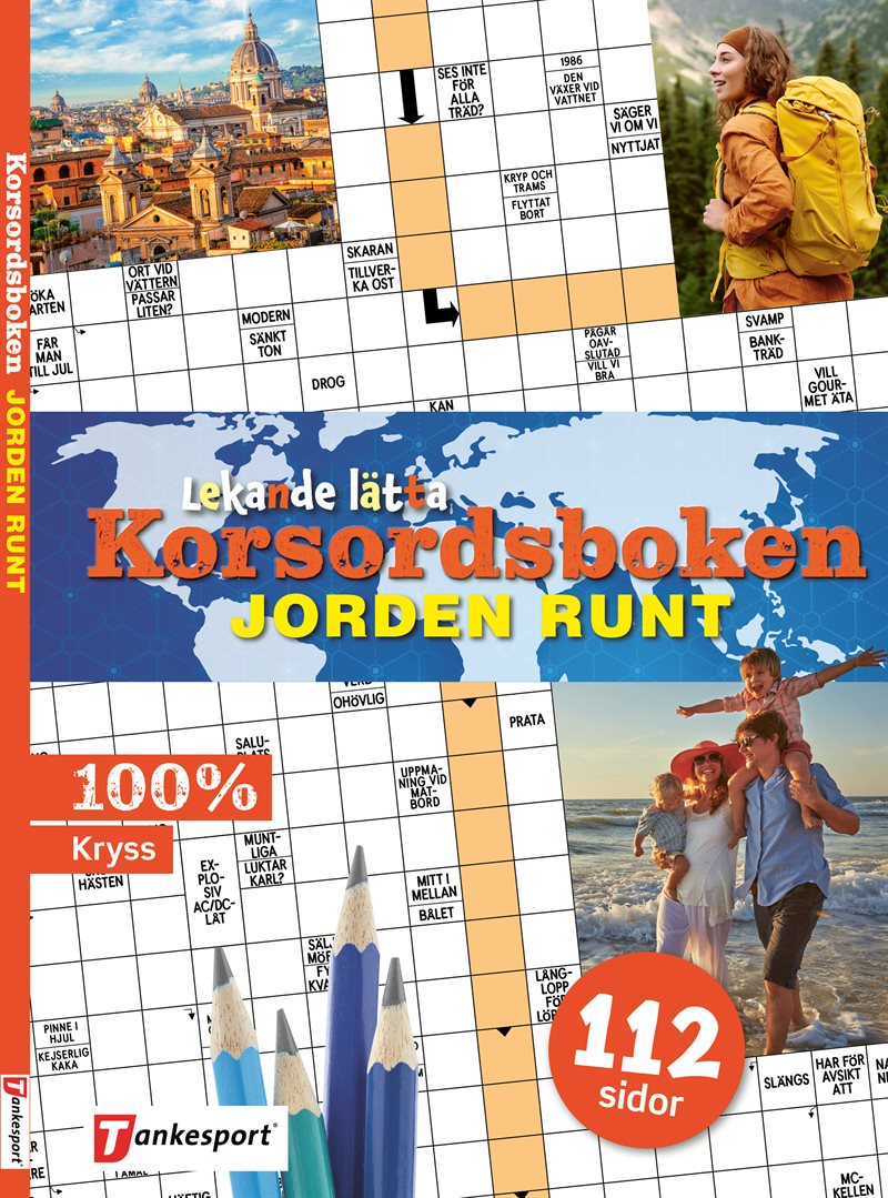 Lekande lätta korsordsboken : Jorden runt