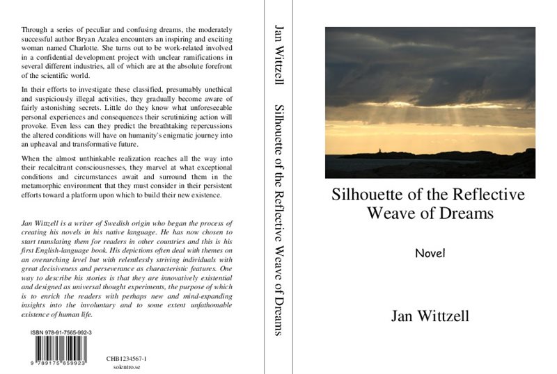 Silhouette of the reflective weave of dreams
