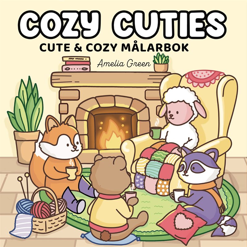 Cozy Cuties. Cute & Cozy målarbok