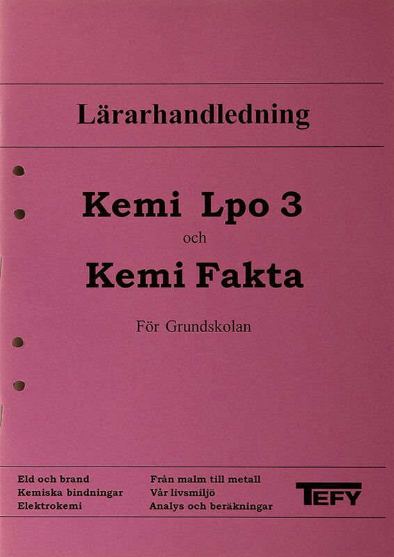 Kemi Lpo 3 Lärarhandledning