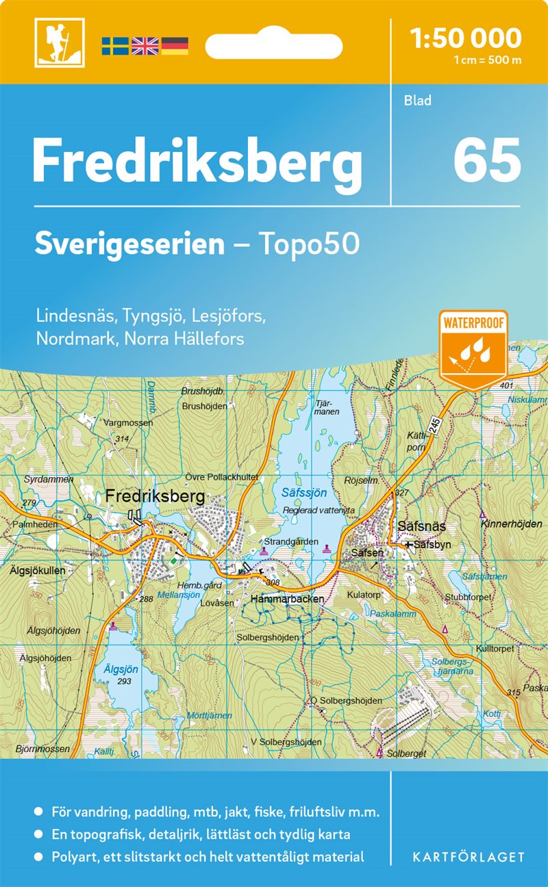 65 Fredriksberg Sverigeserien Topo50