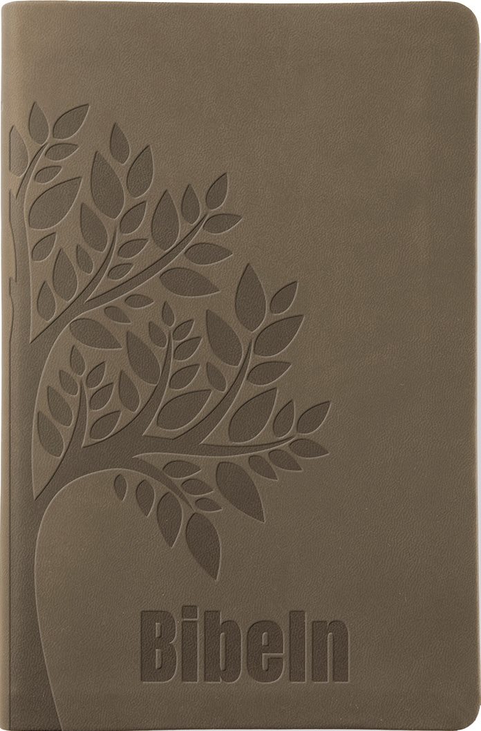 Bibel 2026 Slimline - Konstskinn brun