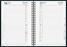 Kalender 2024 Timdagbok Svart/Röd FSC