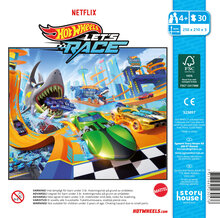 Träpussel Hot Wheels 30 bitar