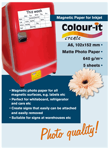 Magnetiskt fotopapper A6 5/FP