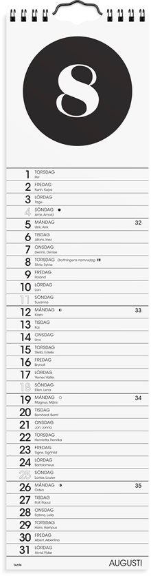 Väggkalender 2024 Simple