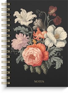 Anteckningsbok - Notebook - A5 Dark Bloom