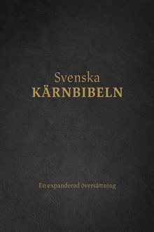 Svenska Kärnbibeln - helbibel, svart cabraskinn
